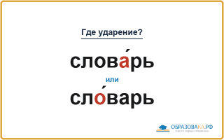 «СловА́рь» или «слО́варь» — куда падает ударение?