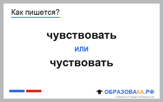 Как пишется «чувствовать» или «чуствовать»