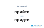 Как пишется «прийти» или «придти»