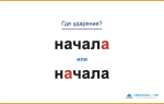 «НачалА» или «нАчала» — как правильно?