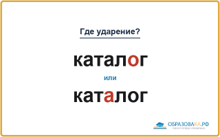 «КаталОг» или «катАлог» — как правильно произносить?