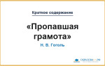 Краткое содержание «Пропавшая грамота»