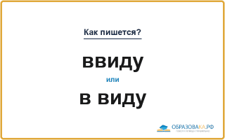 «Ввиду» или «в виду» — слитно или раздельно