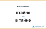 Как пишется «втайне» или «в тайне»