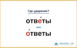 «ОтвЕ́ты» или «О́тветы» — куда падает ударение?