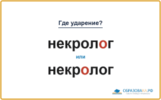 «НекролОг» или «некрОлог» — как правильно?
