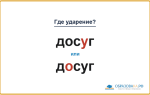 «ДосУг» или «дОсуг» — на какой слог ставить ударение?