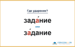 «ЗадА́ние» или «зА́дание» — куда падает ударение?